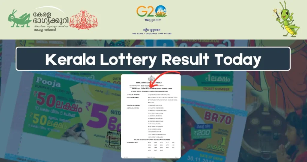 Check Kerala lottery result today