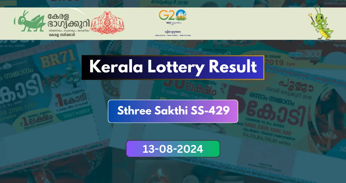 kerala Sthree Sakthi SS-429 Result 13-8-2024