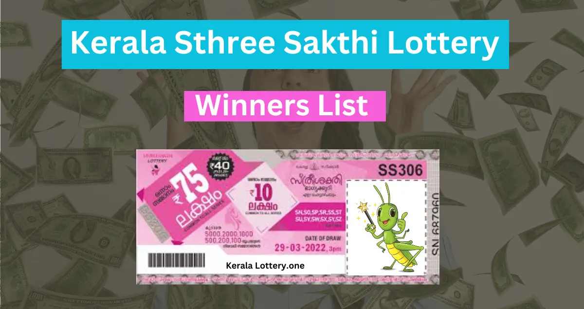 Kerala Sthree Sakthi Lottery Result 2024